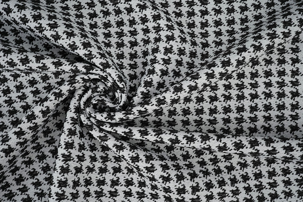 Jacquard Pied Il Poule Nero Jacquard Pied Il Poule Nero