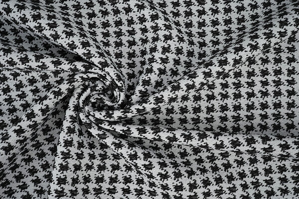 Jacquard Pied de Poule Noir Jacquard Pied de Poule Noir