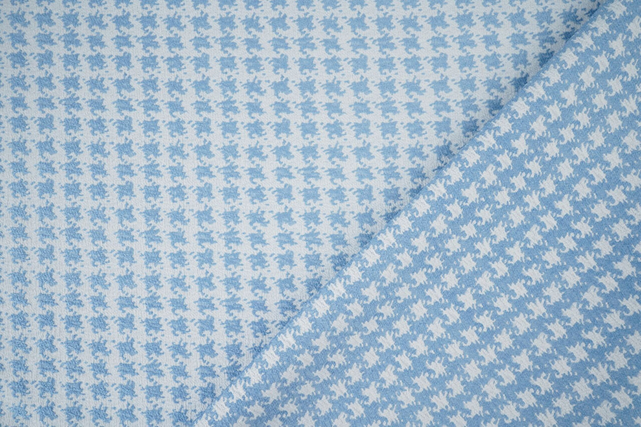 Jacquard Pied Il Poule Azzurro Chiaro