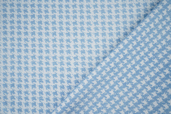 Jacquard Pied Il Poule Azzurro Chiaro