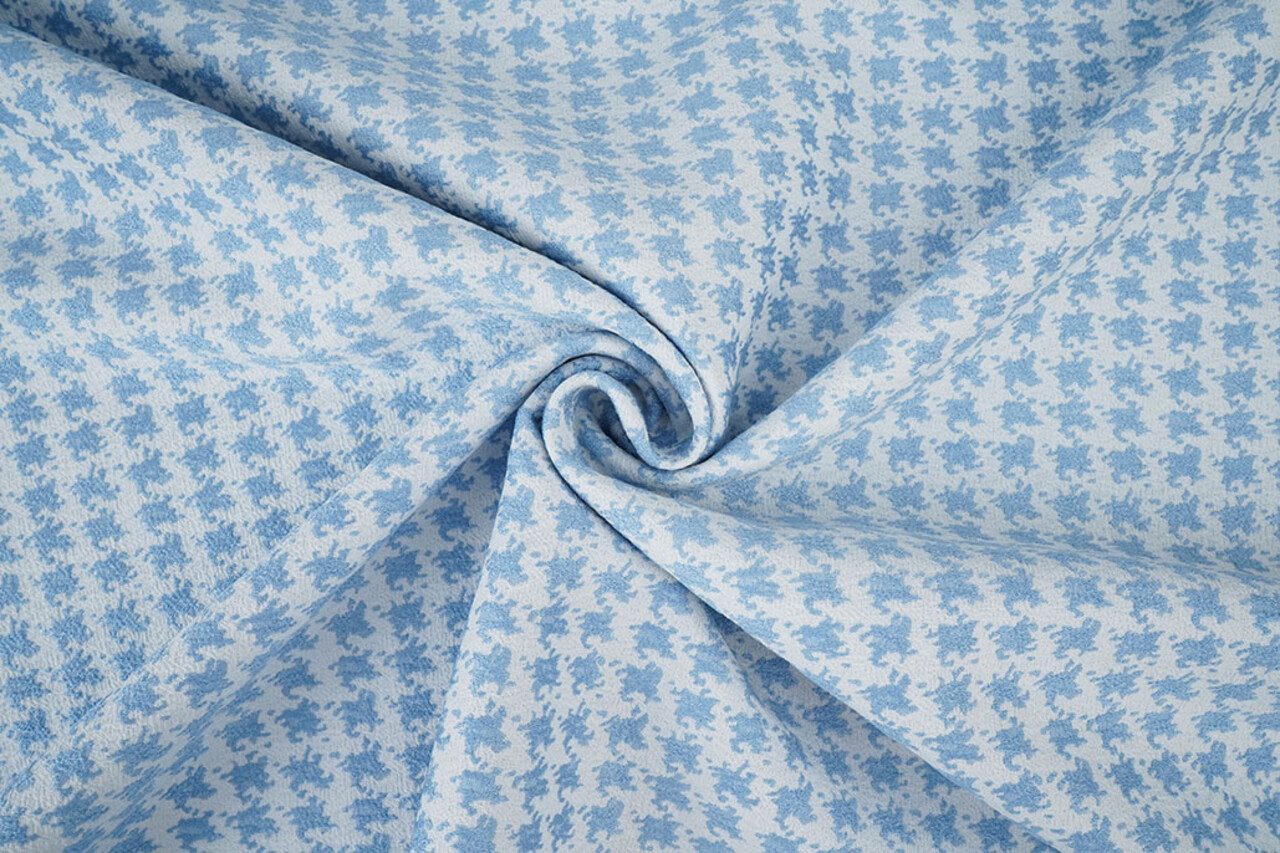 Jacquard Pied Il Poule Azzurro Chiaro