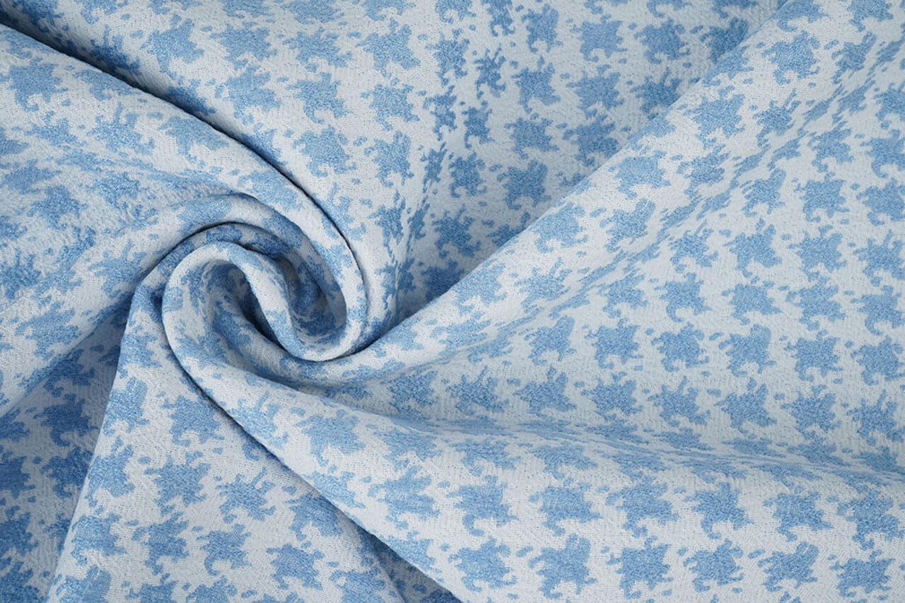 Jacquard Pata de Gallo Azul Claro