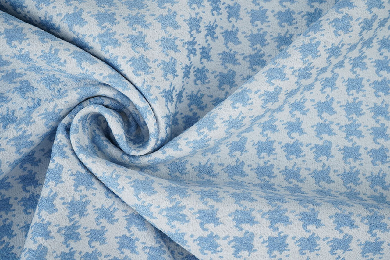 Jacquard Pied Il Poule Azzurro Chiaro