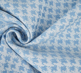 Jacquard Pied de Poule Hellblau Jacquard Pied de Poule Hellblau