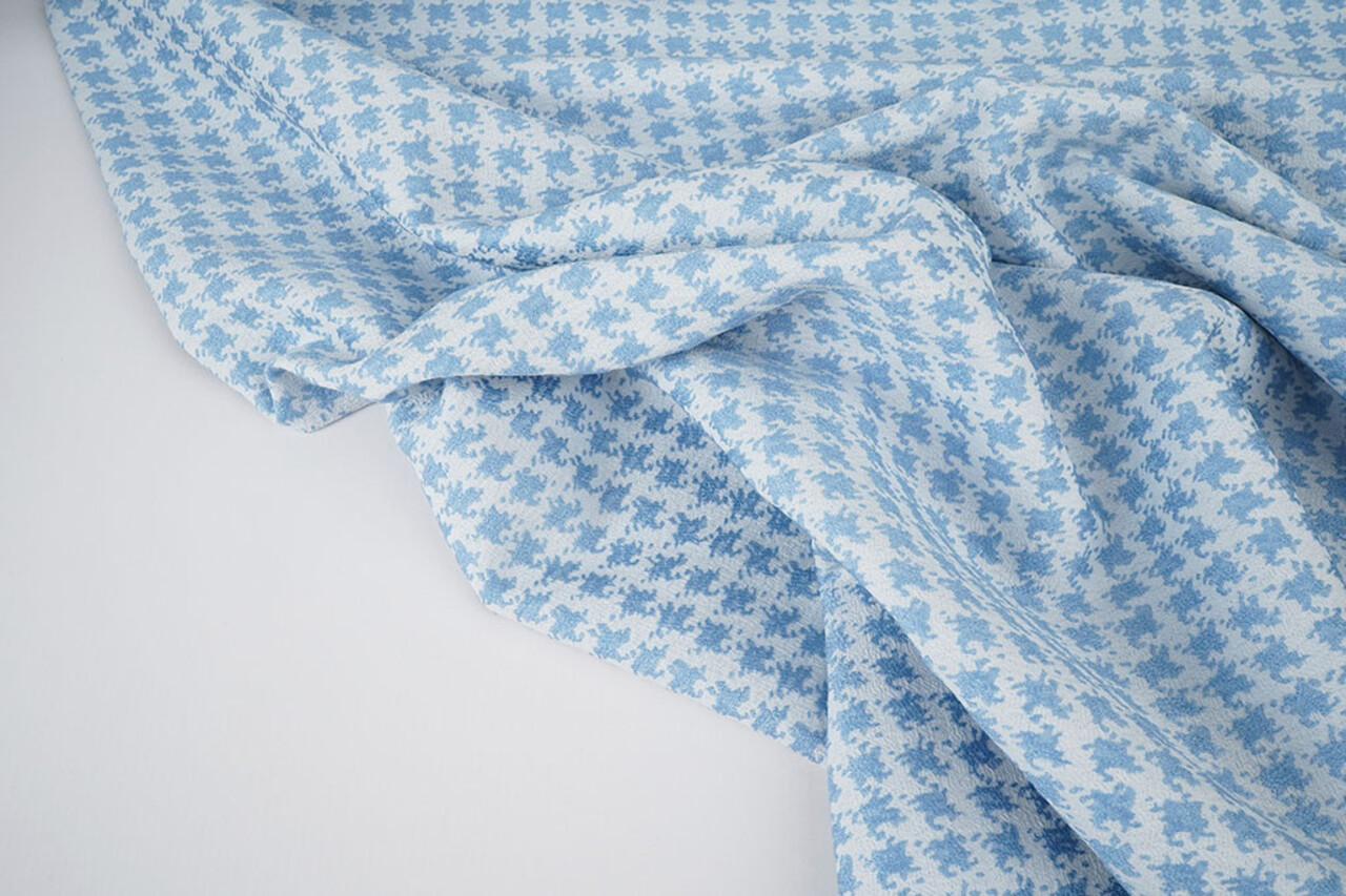 Jacquard Pata de Gallo Azul Claro