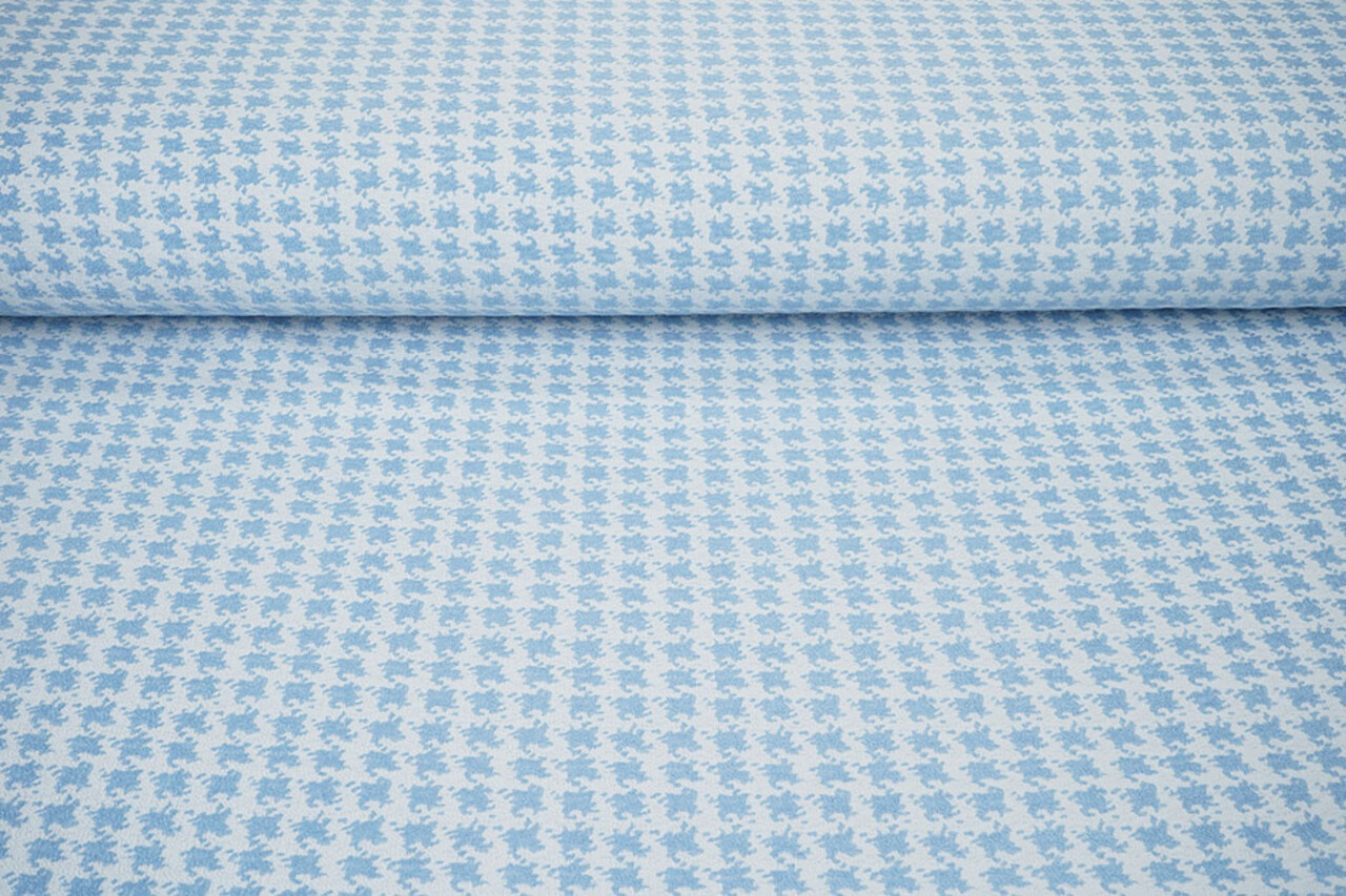 Jacquard Pied Il Poule Azzurro Chiaro