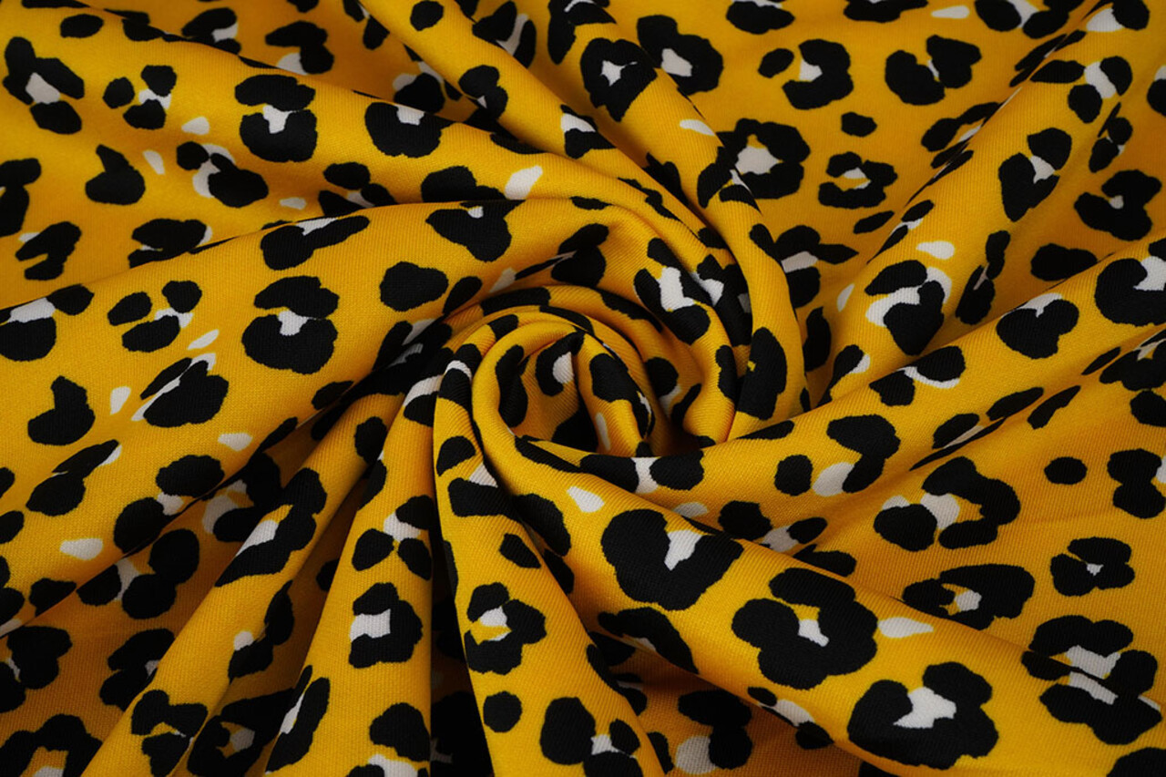 Sport Travel Colored Stampa Leopardata Giallo