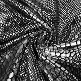 Lamé Stampa Serpente Grigio Lamé Stampa Serpente Grigio