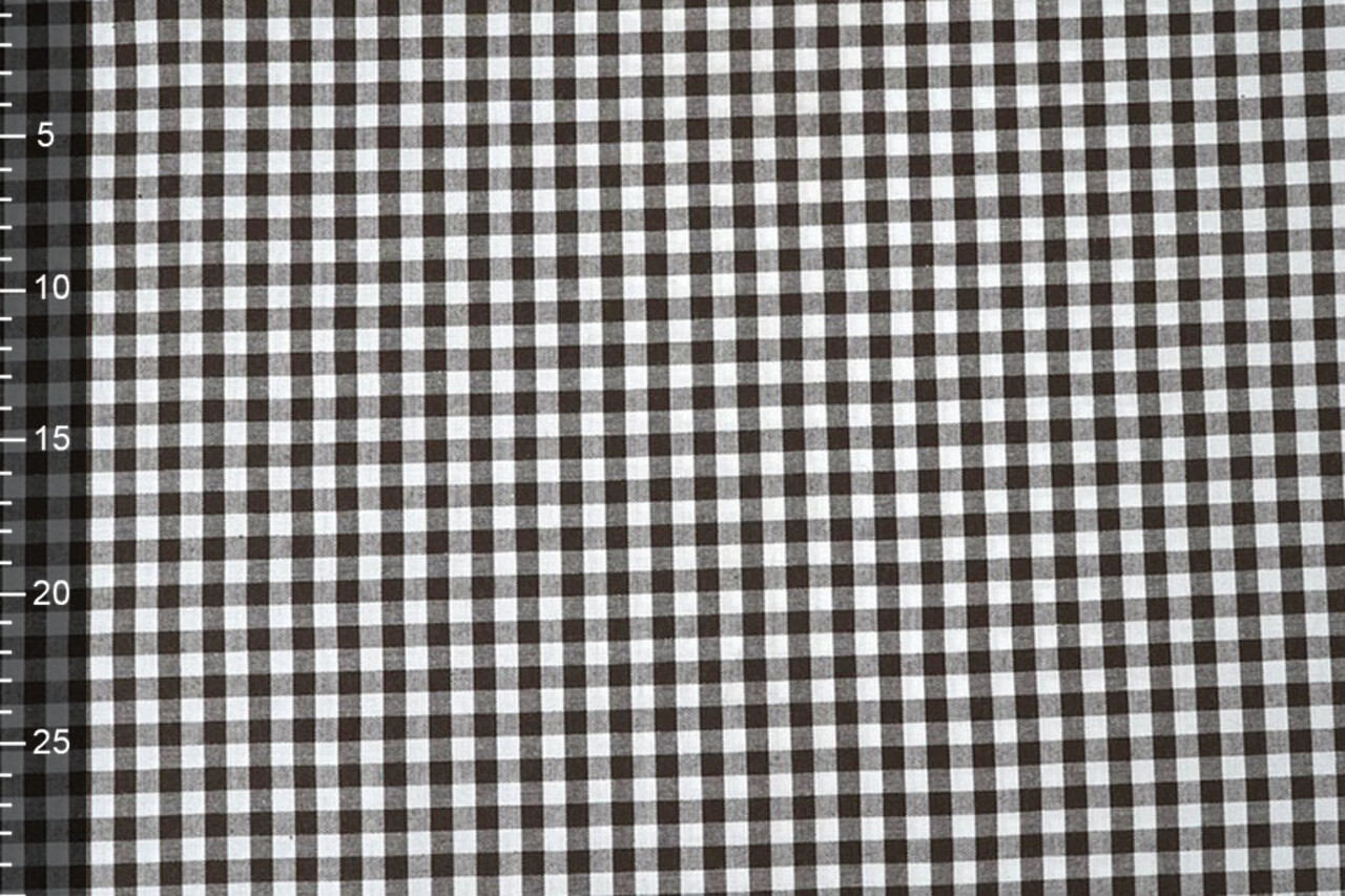 Gingham Check 8 mm Brown