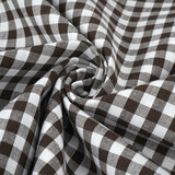 Gingham Check 8 mm Brown