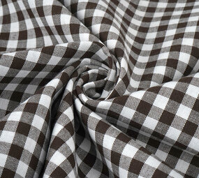 Gingham Check 8 mm Brown Gingham Check 8 mm Brown