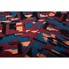 Knitted Woolen fabric Petrol Brique Knitted Woolen fabric Petrol Brique