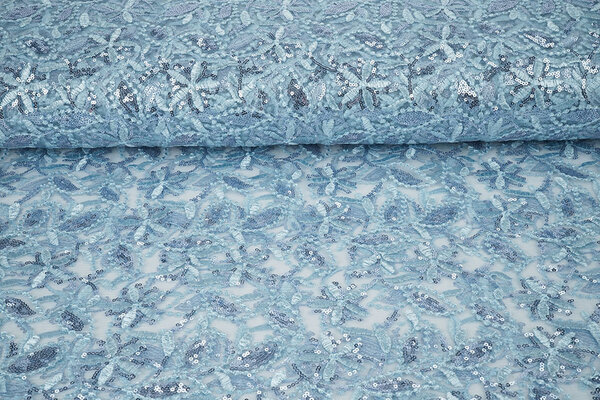 Mesh Embroidered Sequins Naomi Light Jeans Blue Mesh Embroidered Sequins Naomi Light Jeans Blue