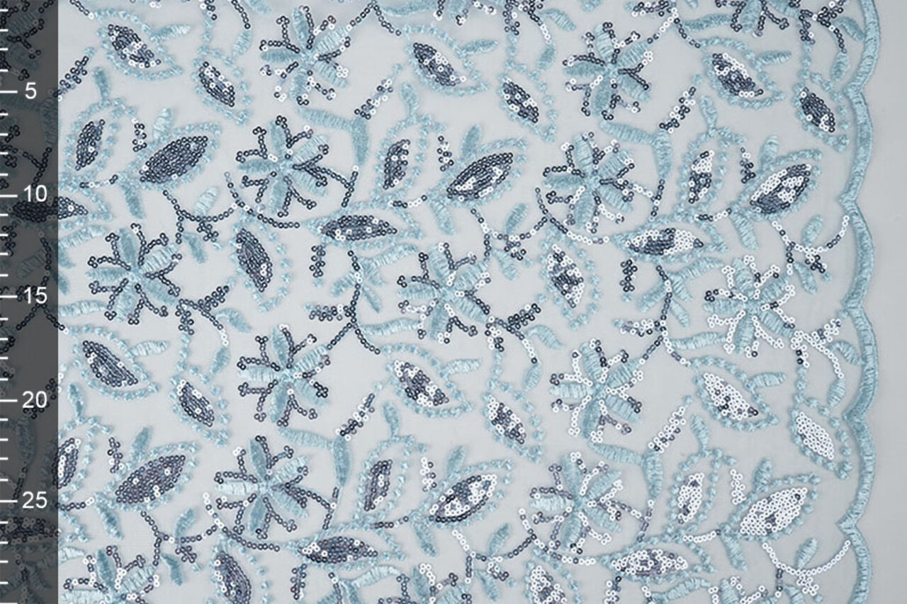 Mesh Embroidered Sequins Naomi Light Jeans Blue Mesh Embroidered Sequins Naomi Light Jeans Blue