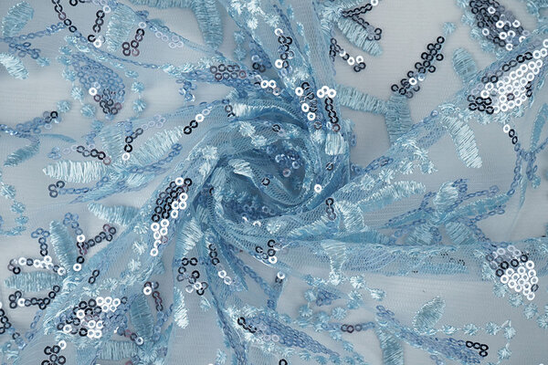 Mesh Embroidered Sequins Naomi Light Jeans Blue Mesh Embroidered Sequins Naomi Light Jeans Blue