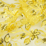 Mesh Embroidered Sequins Melissa Yellow