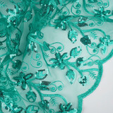 Mesh Embroidered Sequins Melissa Light Sea Green