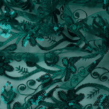 Mesh Embroidered Sequins Melissa Sea Green
