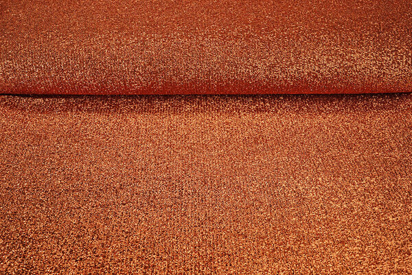 Gestricktes Glitzer Metallic Brique