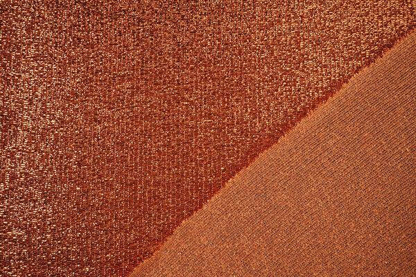 Gestricktes Glitzer Metallic Brique