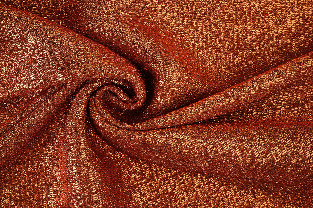 Knitted Glitter Metallic Brique Knitted Glitter Metallic Brique