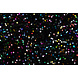 Paillettes su Velluto Nero - Multicolore Paillettes su Velluto Nero - Multicolore