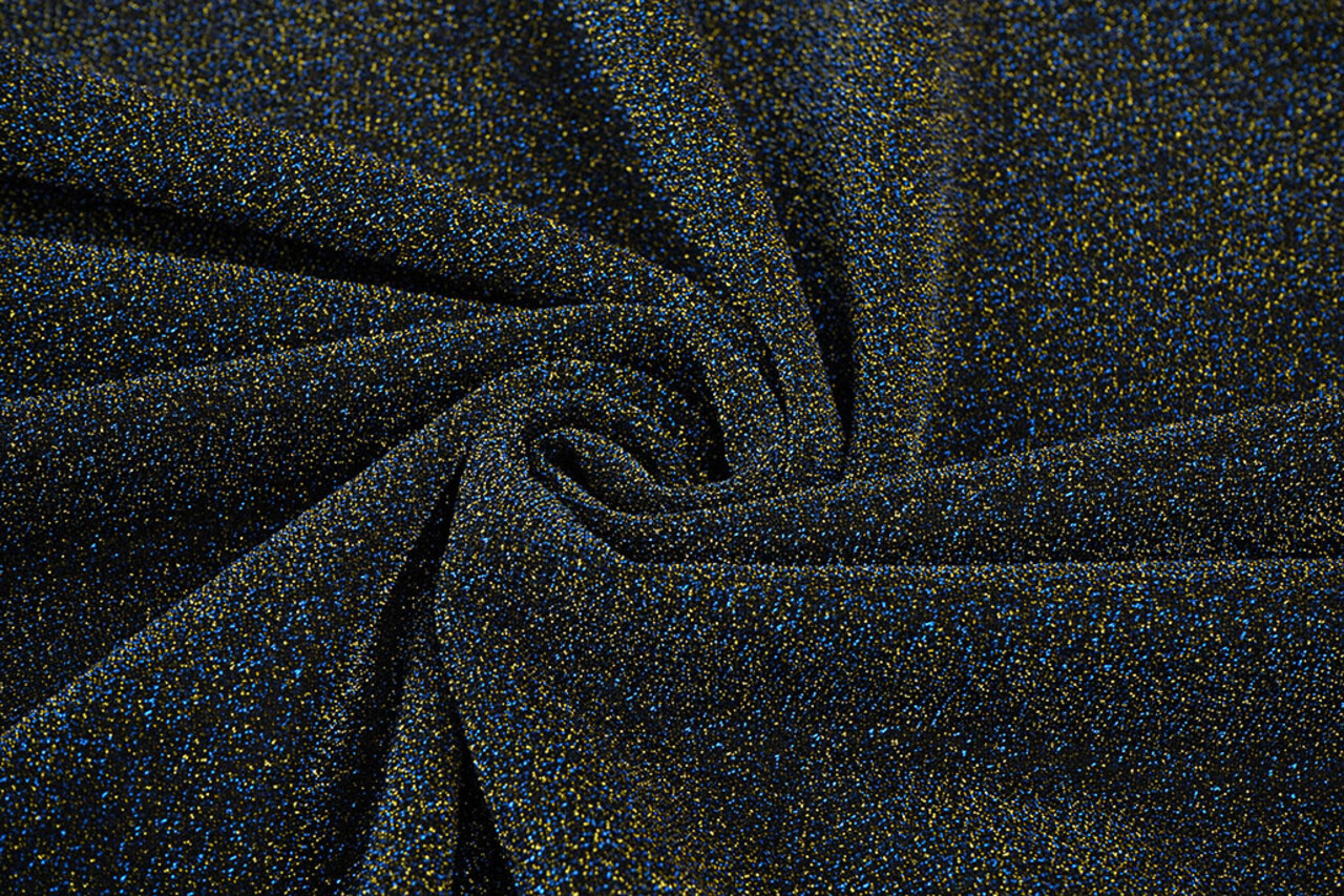 Lurex dans Bleu - Or Lurex dans Bleu - Or