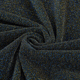 Lurex Tanz Blau - Gold