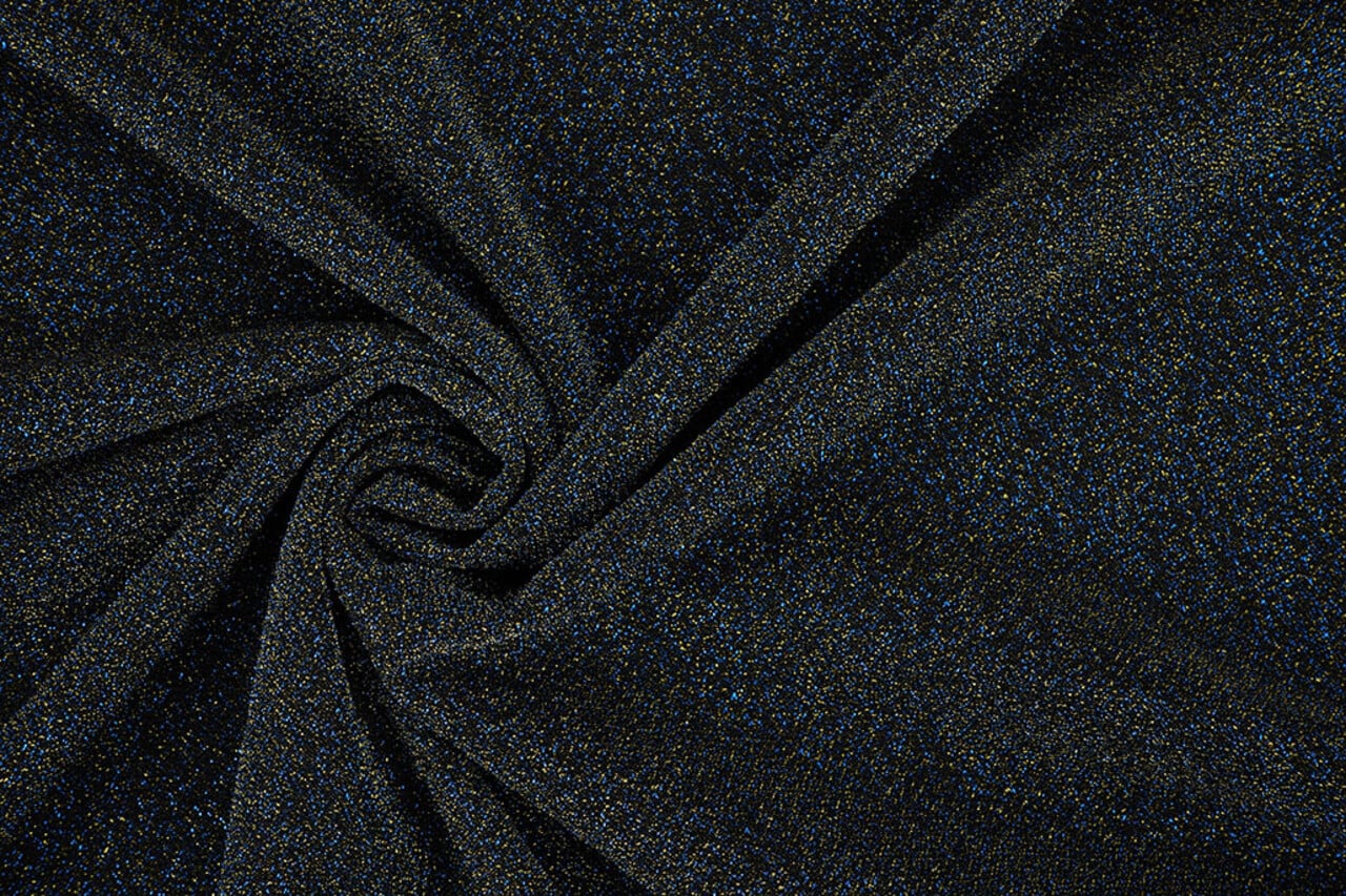 Lurex dans Bleu - Or Lurex dans Bleu - Or