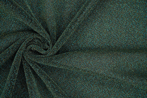 Lurex Tanz Meergrün - Gold