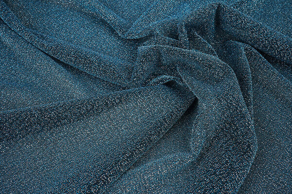 Lurex Tanz Aqua - Silber Lurex Tanz Aqua - Silber