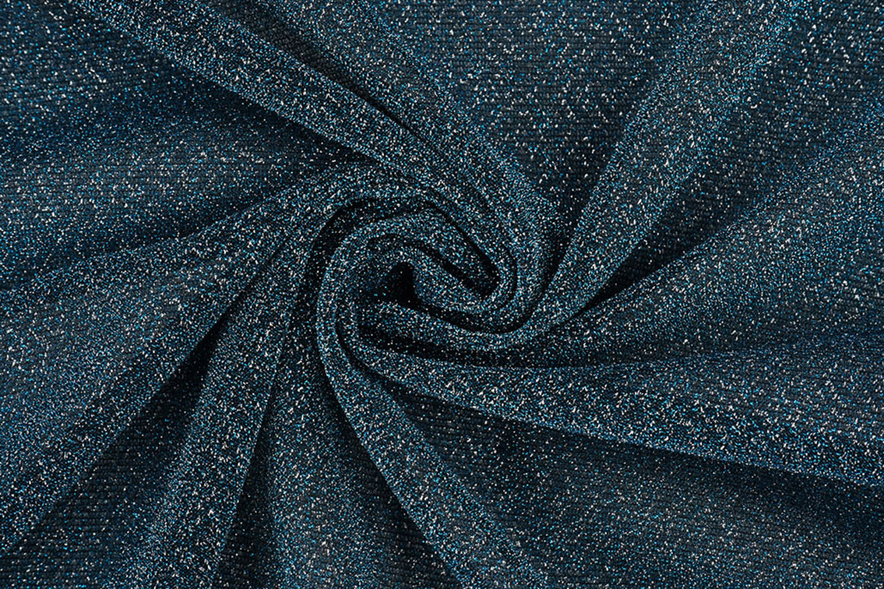 Lurex dans Aqua - Argent