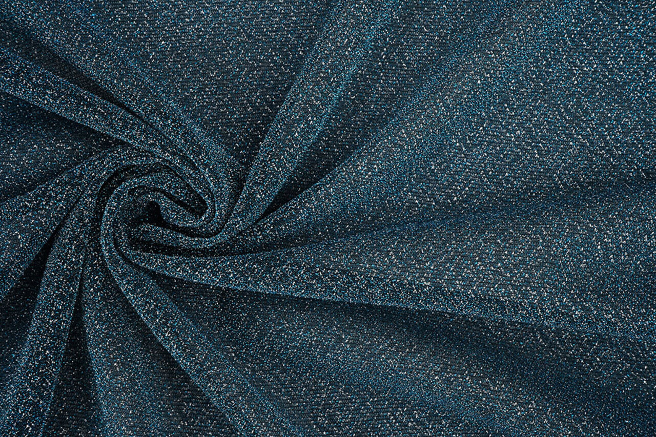 Lurex dans Aqua - Argent