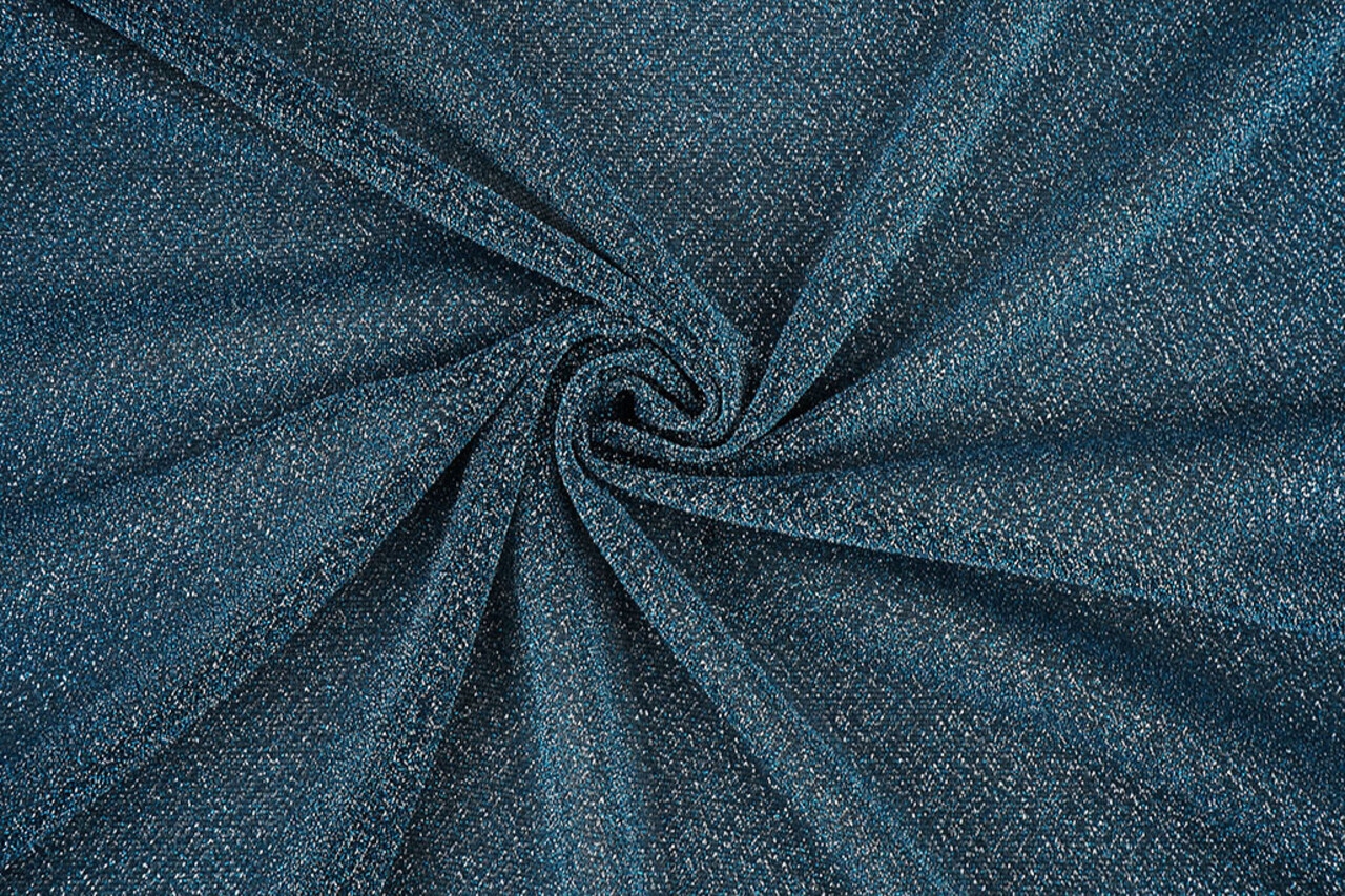 Lurex Tanz Aqua - Silber Lurex Tanz Aqua - Silber