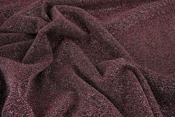 Lurex Tanz Bordeaux - Silber Lurex Tanz Bordeaux - Silber