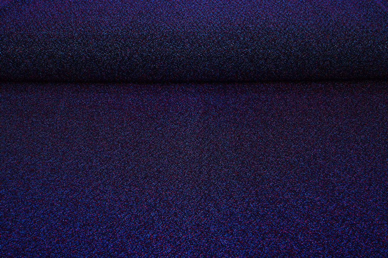 Lurex Tanz Blau - Fuchsia