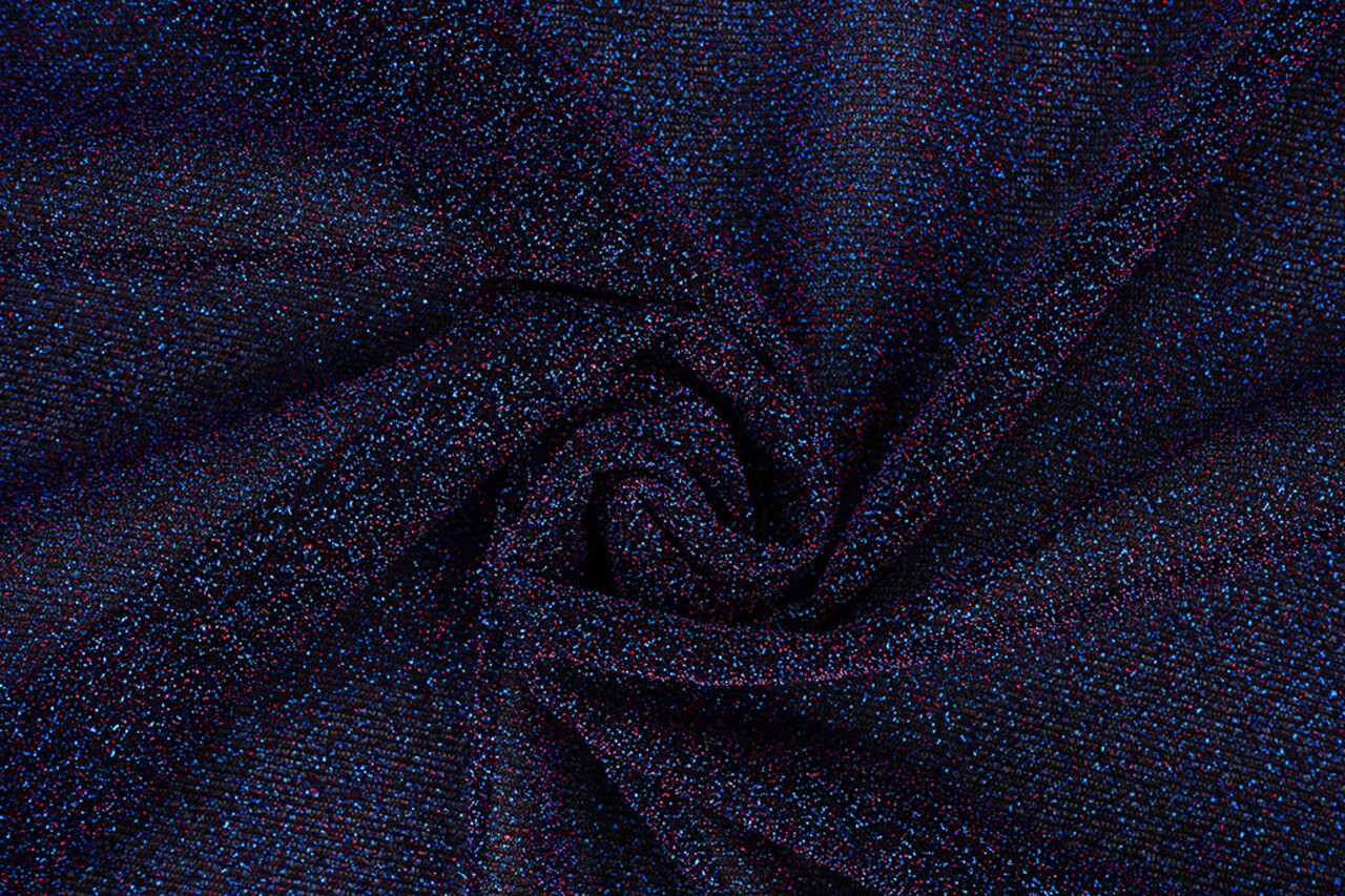 Lurex dans Bleu - Fuchsia Lurex dans Bleu - Fuchsia
