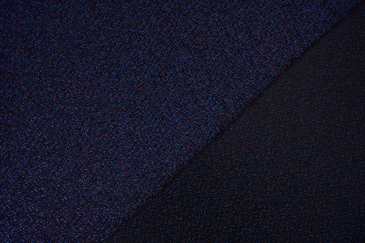 Lurex Tanz Blau - Fuchsia