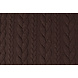 Knitted Cable Fabric Tricot Brown Knitted Cable Fabric Tricot Brown