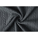 Strickstoff Zopfmuster Jersey Dunkelgrau Strickstoff Zopfmuster Jersey Dunkelgrau
