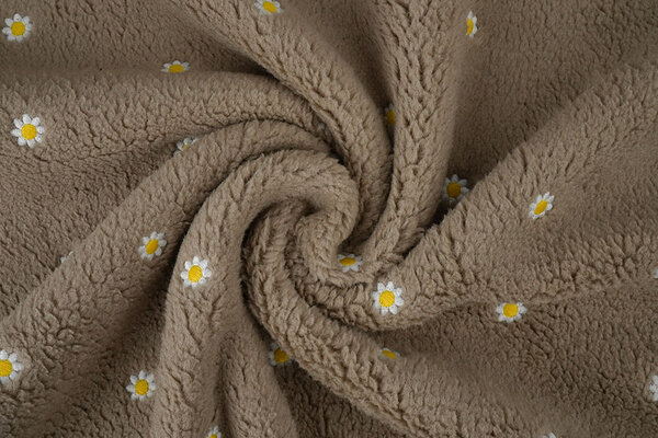 Oeko-Tex® Curly Teddy Embroidered Camilla Taupe Oeko-Tex® Curly Teddy Embroidered Camilla Taupe