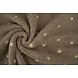Oeko-Tex® Teddystoff Bestickt Blumen Camilla Taupe Oeko-Tex® Teddystoff Bestickt Blumen Camilla Taupe
