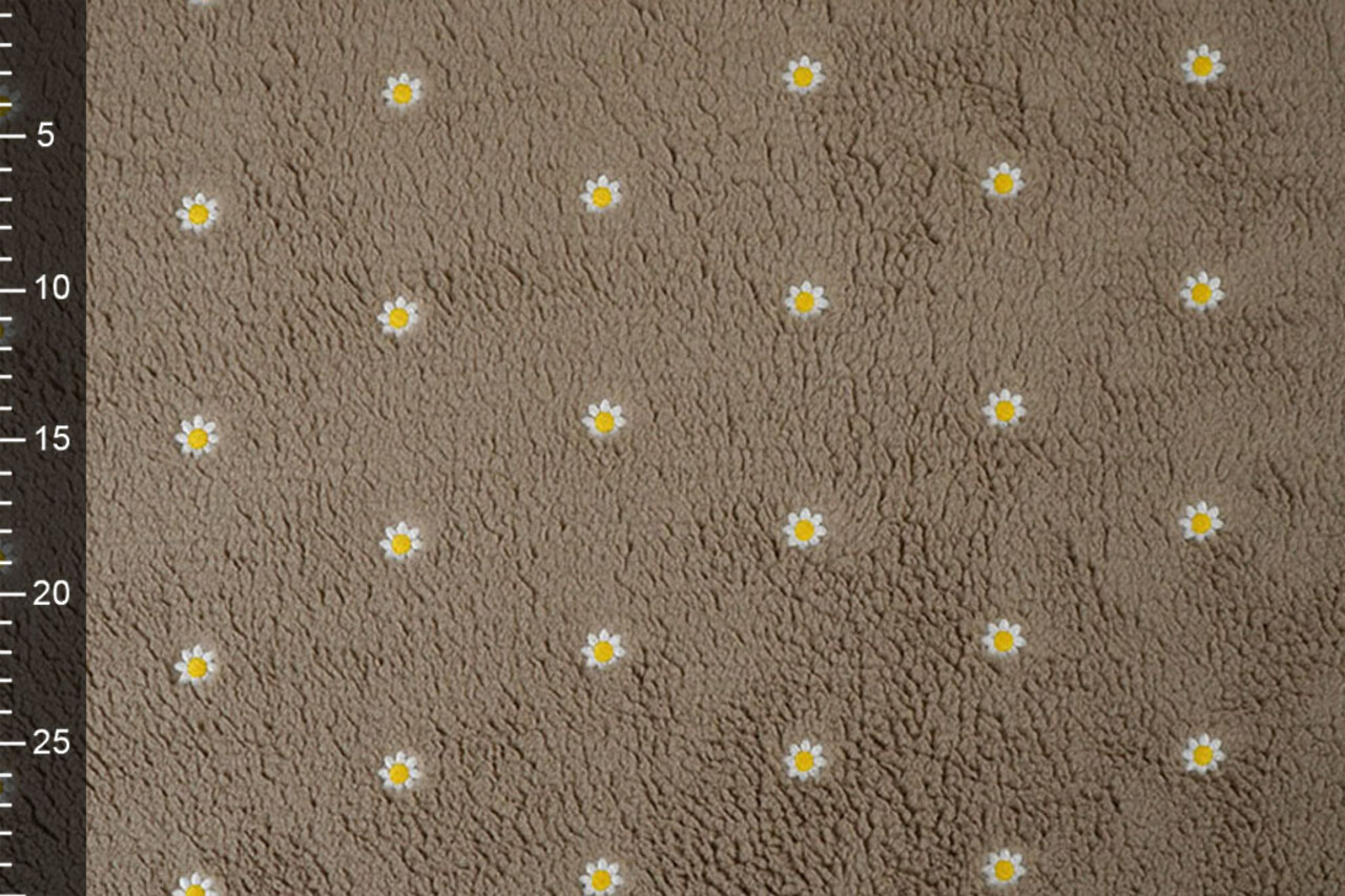 Oeko-Tex® Curly Teddy Embroidered Camilla Taupe Oeko-Tex® Curly Teddy Embroidered Camilla Taupe