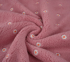Oeko-Tex® Curly Teddy Embroidered Camilla Pink Oeko-Tex® Curly Teddy Embroidered Camilla Pink