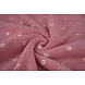 Oeko-Tex® Teddy Stof Geborduurd Bloemen Camilla Roze Oeko-Tex® Teddy Stof Geborduurd Bloemen Camilla Roze
