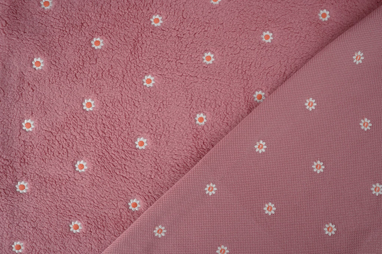 Oeko-Tex® Curly Teddy Embroidered Camilla Pink Oeko-Tex® Curly Teddy Embroidered Camilla Pink