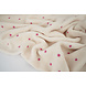 Oeko-Tex® Teddy Tissu Brodé Fleurs Camilla Crème Oeko-Tex® Teddy Tissu Brodé Fleurs Camilla Crème