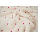 Oeko-Tex®  Teddy Tela Bordado Flores Camilla Crema
