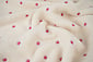 Teddy Tela Bordado Flores Camilla Crema Teddy Tela Bordado Flores Camilla Crema