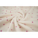 Oeko-Tex® Teddy Tessuto Ricamato Fiori Camilla Crema Oeko-Tex® Teddy Tessuto Ricamato Fiori Camilla Crema